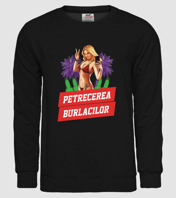 petrecerea burlacilor model negru pe tricou