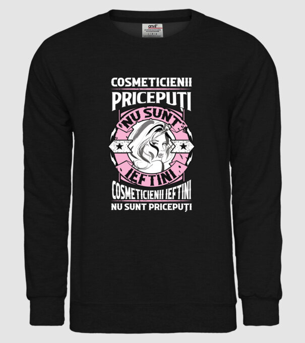 cosmeticienii pricepuți nu sunt ieftini, cosmeticienii ieftini nu sunt pricepuți model negru pe tricou