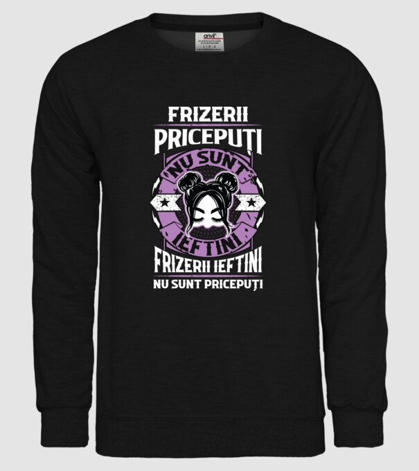 frizerii pricepuți nu sunt ieftini, frizerii ieftini nu sunt pricepuți model negru pe tricou