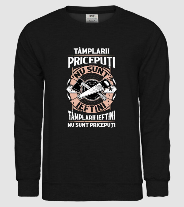 Tâmplarii pricepuți nu sunt ieftini, tâmplarii ieftini nu sunt pricepuți model negru pe tricou