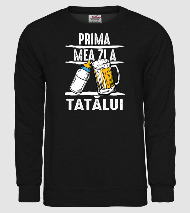 prima mea zi a tatălui model negru pe tricou