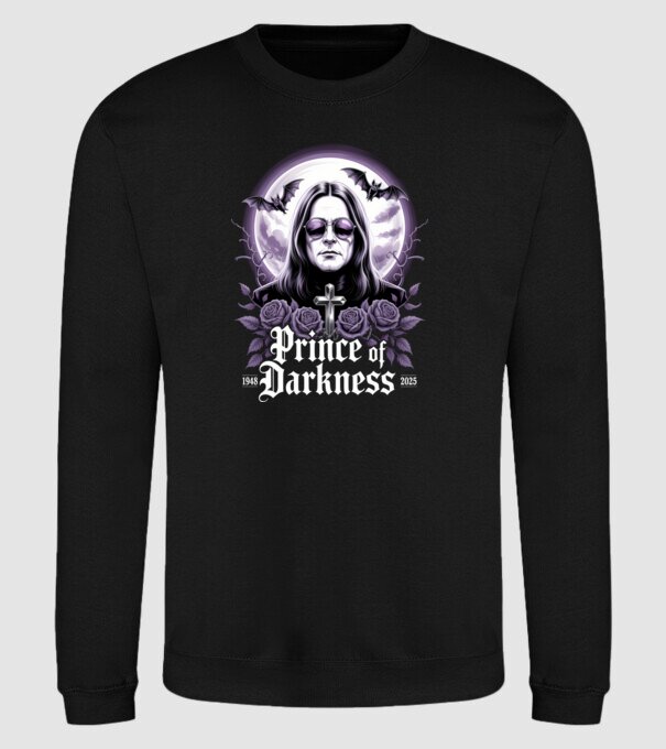 Prince of Darkness model negru pe tricou