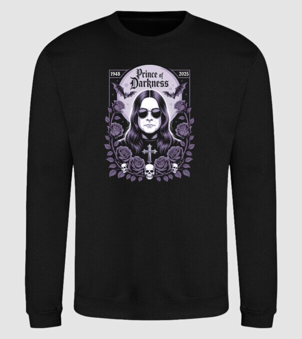 Prince of Darkness model negru pe tricou