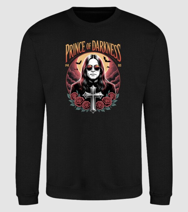 Prince of Darkness model negru pe tricou