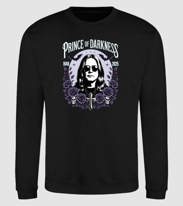 Prince of Darkness model negru pe tricou
