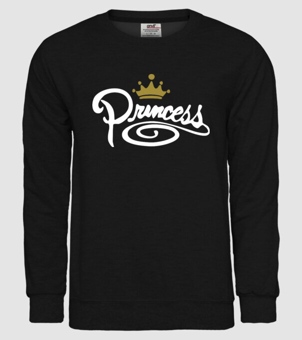 Princess model negru pe tricou