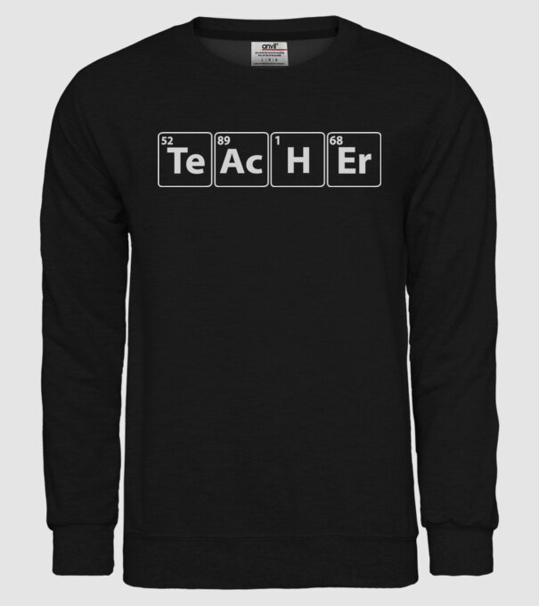 Profesor de chimie model negru pe tricou