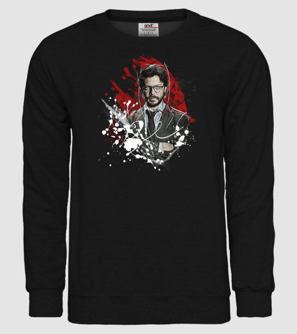 professor poster model negru pe tricou