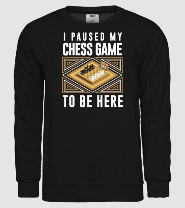 Pused my chess game model negru pe tricou