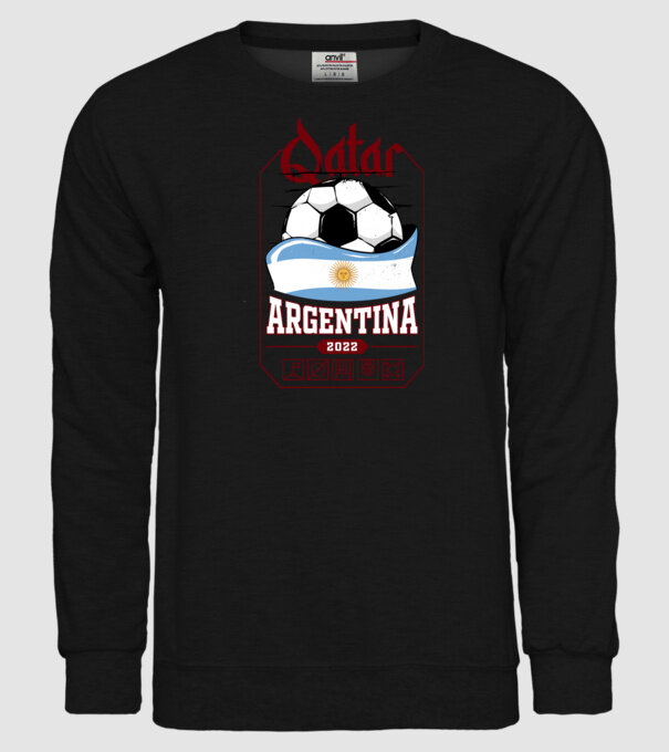 Qatar teams Argentina model negru pe tricou