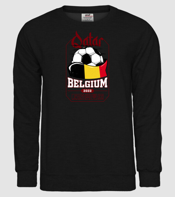 Qatar teams Belgium model negru pe tricou