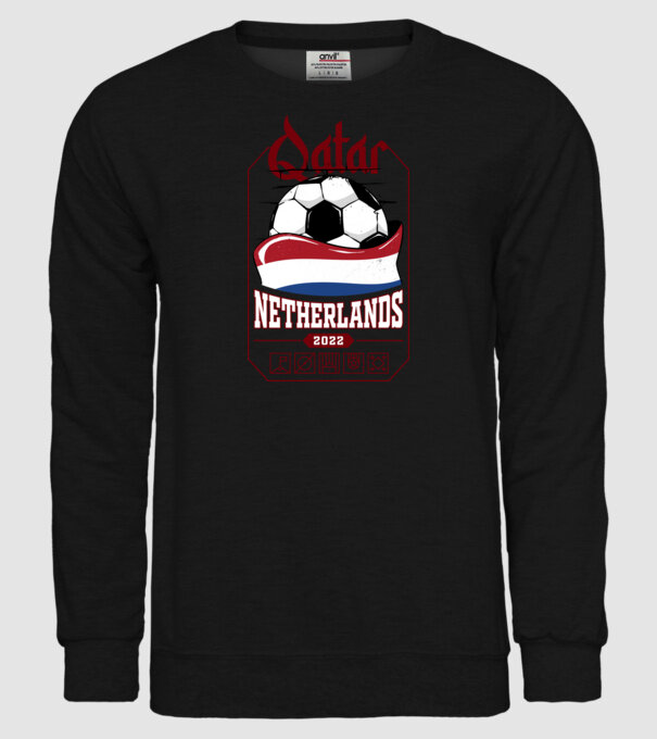 Qatar teams Netherlands model negru pe tricou