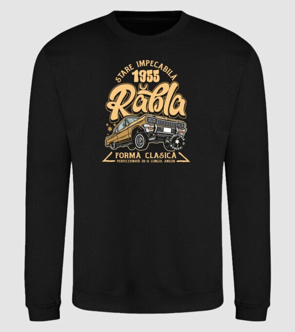 Rablă 1955 model negru pe tricou