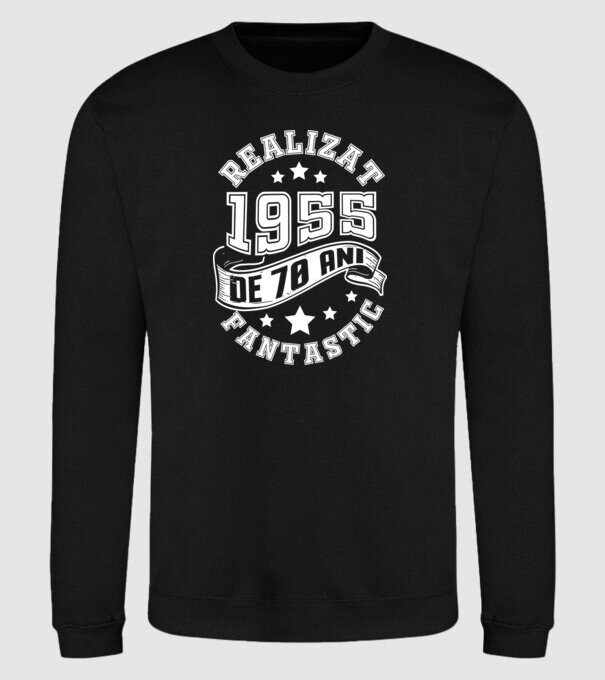 Realizat de fantastic - 1955 model negru pe tricou