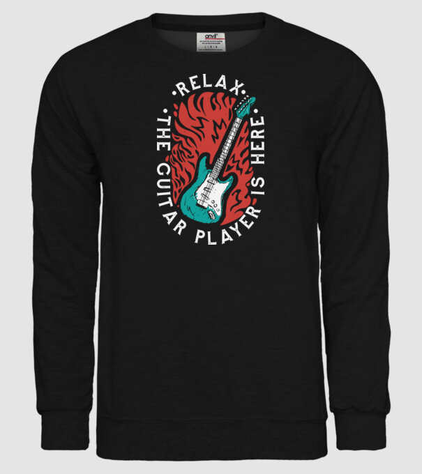 Relax model negru pe tricou