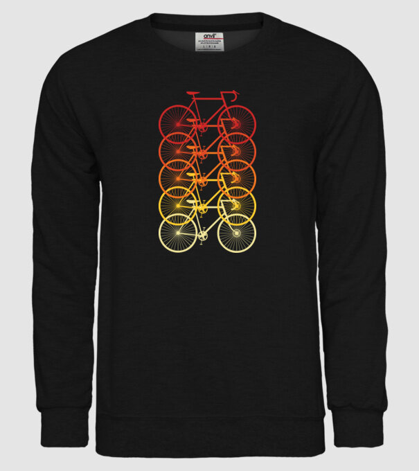 Retro Bike model negru pe tricou