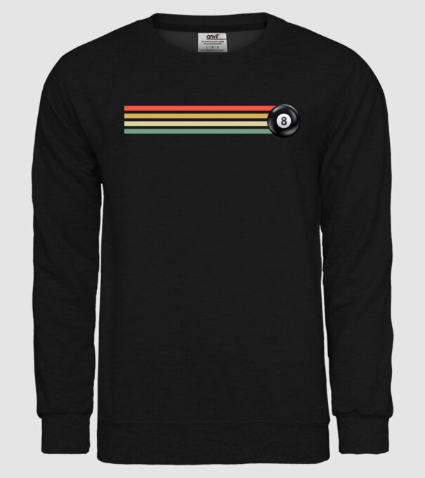 Retro - Vintage 8 ball model negru pe tricou