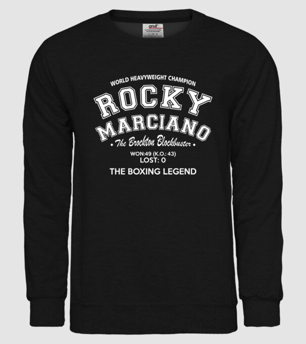 Rocky Marciano model negru pe tricou
