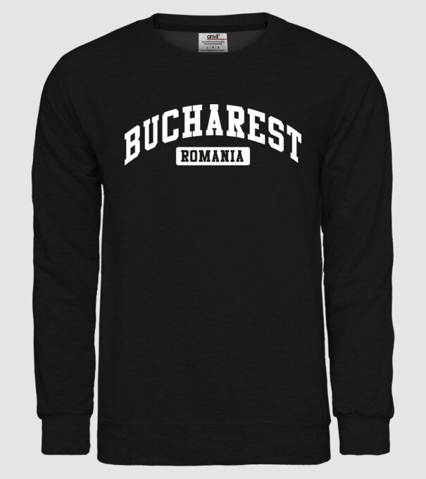 România Bucharest sport model negru pe tricou