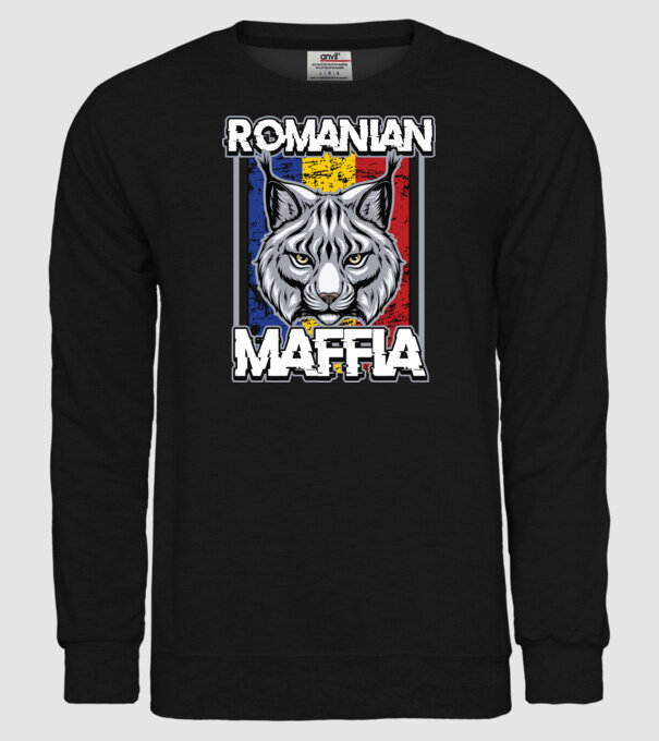 România maffia model negru pe tricou
