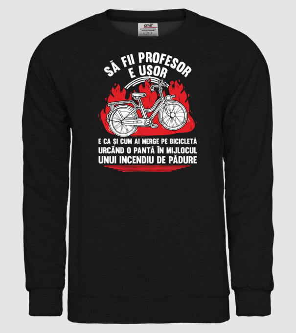 Să fii profesor e ușor model negru pe tricou