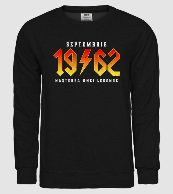 Septembrie - 1962 - nașterea unei legende model negru pe tricou