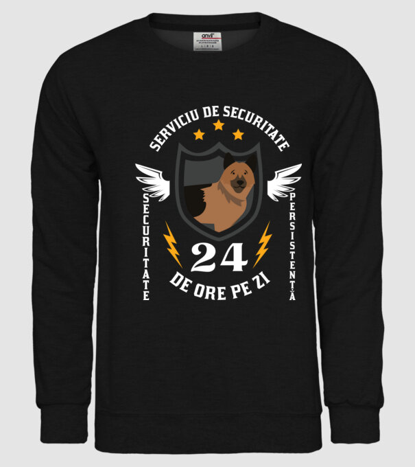 serviciu de securitate - securitate - persistență - 24 de ore pe zi model negru pe tricou