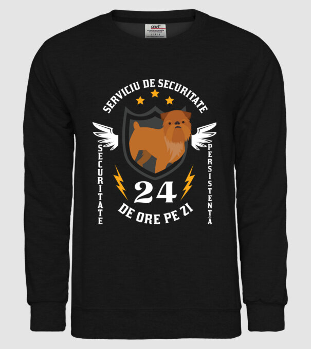 serviciu de securitate - securitate - persistență - 24 de ore pe zi model negru pe tricou
