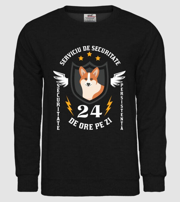 serviciu de securitate - securitate - persistență - 24 de ore pe zi model negru pe tricou