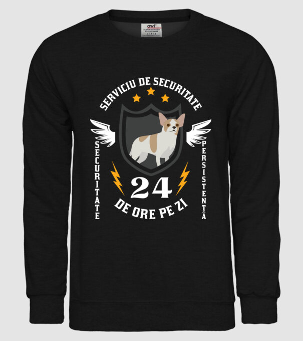 serviciu de securitate - securitate - persistență - 24 de ore pe zi model negru pe tricou