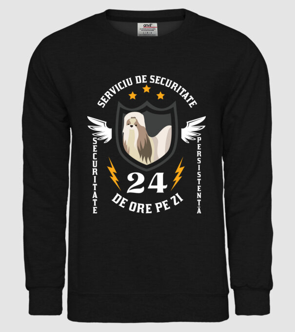 serviciu de securitate - securitate - persistență - 24 de ore pe zi model negru pe tricou