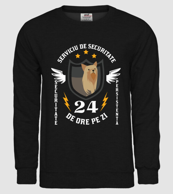 serviciu de securitate - securitate - persistență - 24 de ore pe zi model negru pe tricou