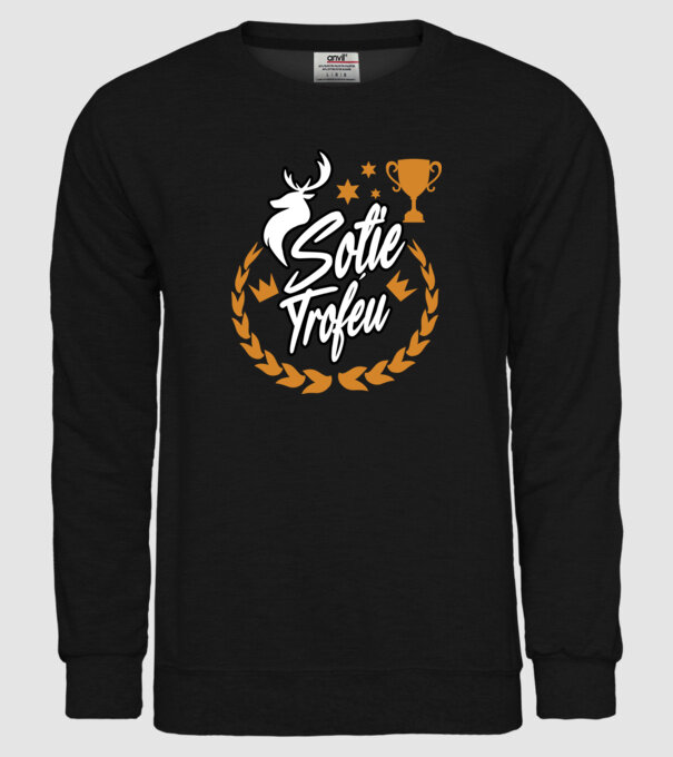 Soție trofeu model negru pe tricou