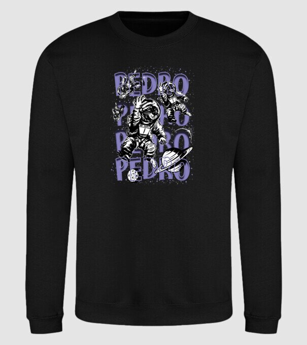 SPACE PEDRO model negru pe tricou