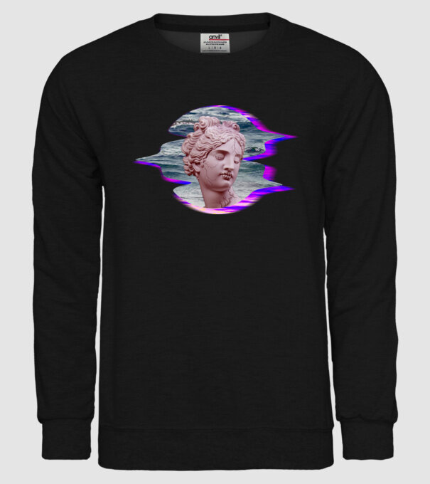 Statue model negru pe tricou