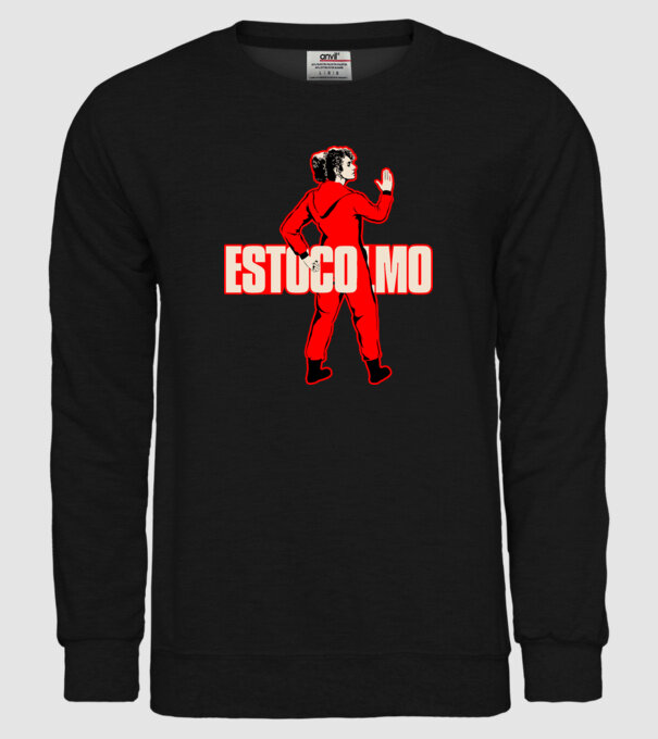 stockholm la casa de papel model negru pe tricou