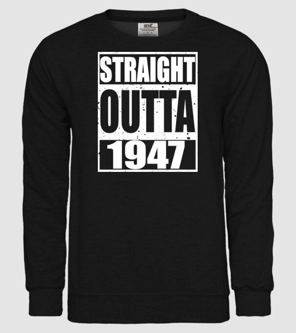 Straight Outta - 1947 model negru pe tricou