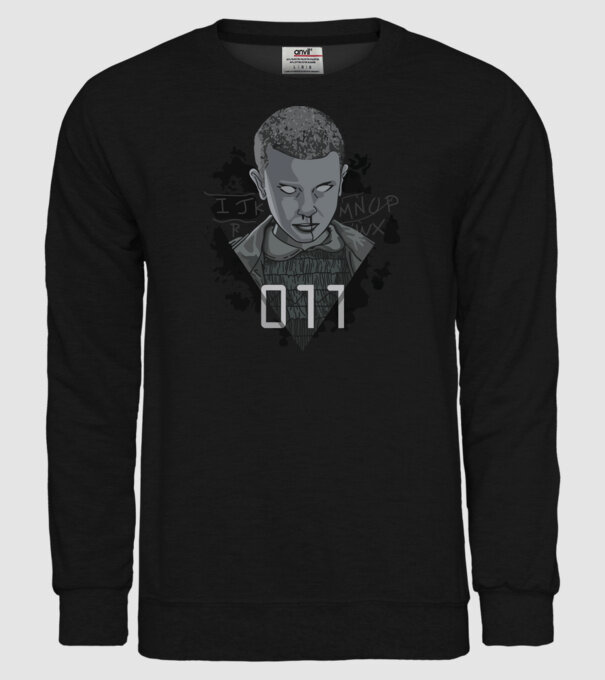 Stranger Things model negru pe tricou