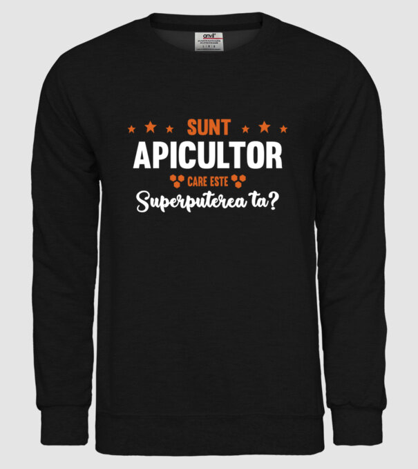 Sunt apicultor, care este superputerea ta? model negru pe tricou