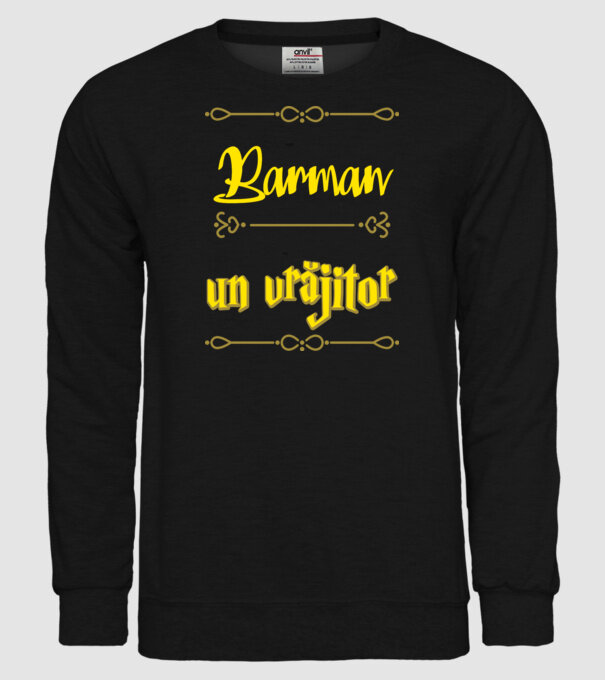 Sunt Barman, nu un vrăjitor model negru pe tricou
