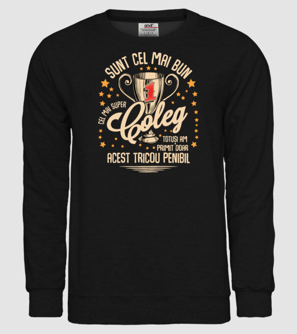 sunt cel mai bun coleg model negru pe tricou