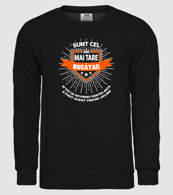 Sunt cel mai tare bucătar și tot ce am primit pentru asta a fost acest tricou jalnic model negru pe tricou