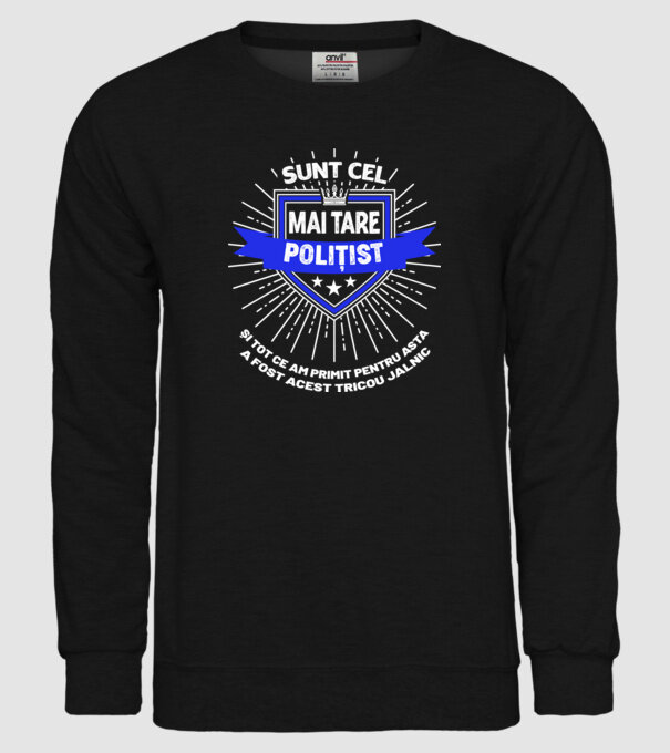 Sunt cel mai tare polițist și tot ce am primit pentru asta a fost acest tricou jalnic model negru pe tricou