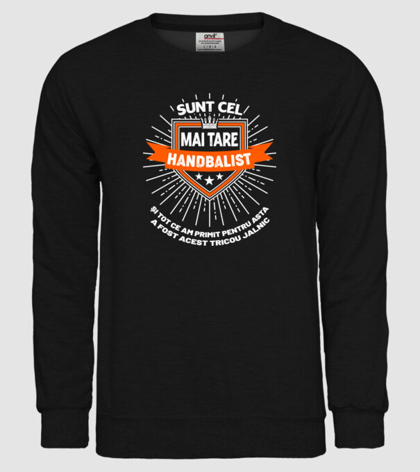 Sunt cel mai tare_HANDBALIST D9079179 model negru pe tricou