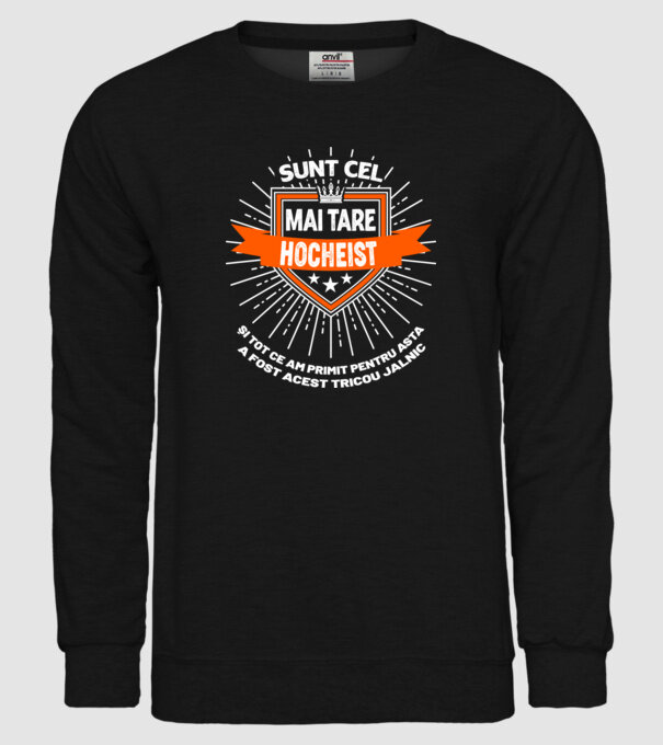 Sunt cel mai tare_HOCHEIST model negru pe tricou