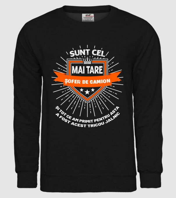 Sunt cel mai tare șofer de camion și tot ce am primit pentru asta a fost acest tricou jalnic model negru pe tricou