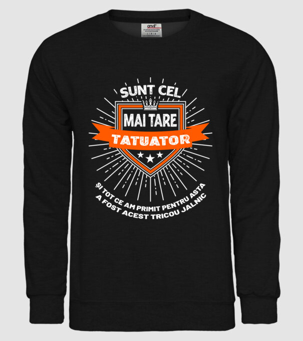 sunt cel mai tare tatuator și tot ce am primit pentru asta a fost acest tricou jalnic model negru pe tricou