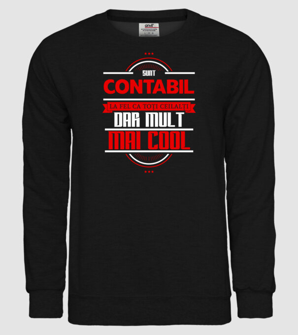 Sunt contabil, la fel ca toți ceilalți, dar mult mai cool model negru pe tricou