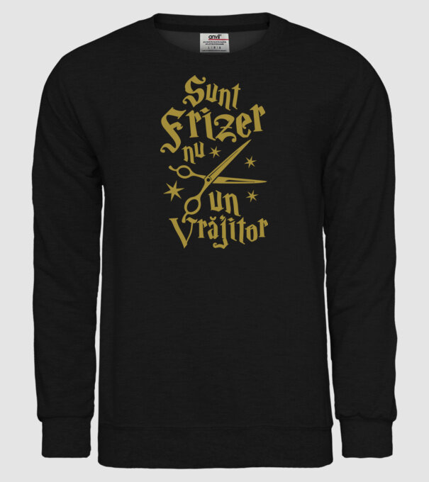 sunt frizer, nu un vrăjitor model negru pe tricou