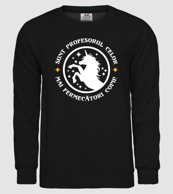 Sunt profesorul celor mai fermecători copii model negru pe tricou